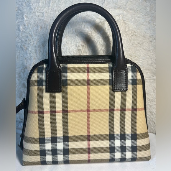 Burberry Beige/Brown House Check PVC Pochette (Alma Nano Style) - Picture 3 of 12